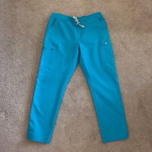 FIGS Yola Pants- Teal (Medium Petite)